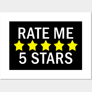 Rate Me 5 Stars Posters and Art